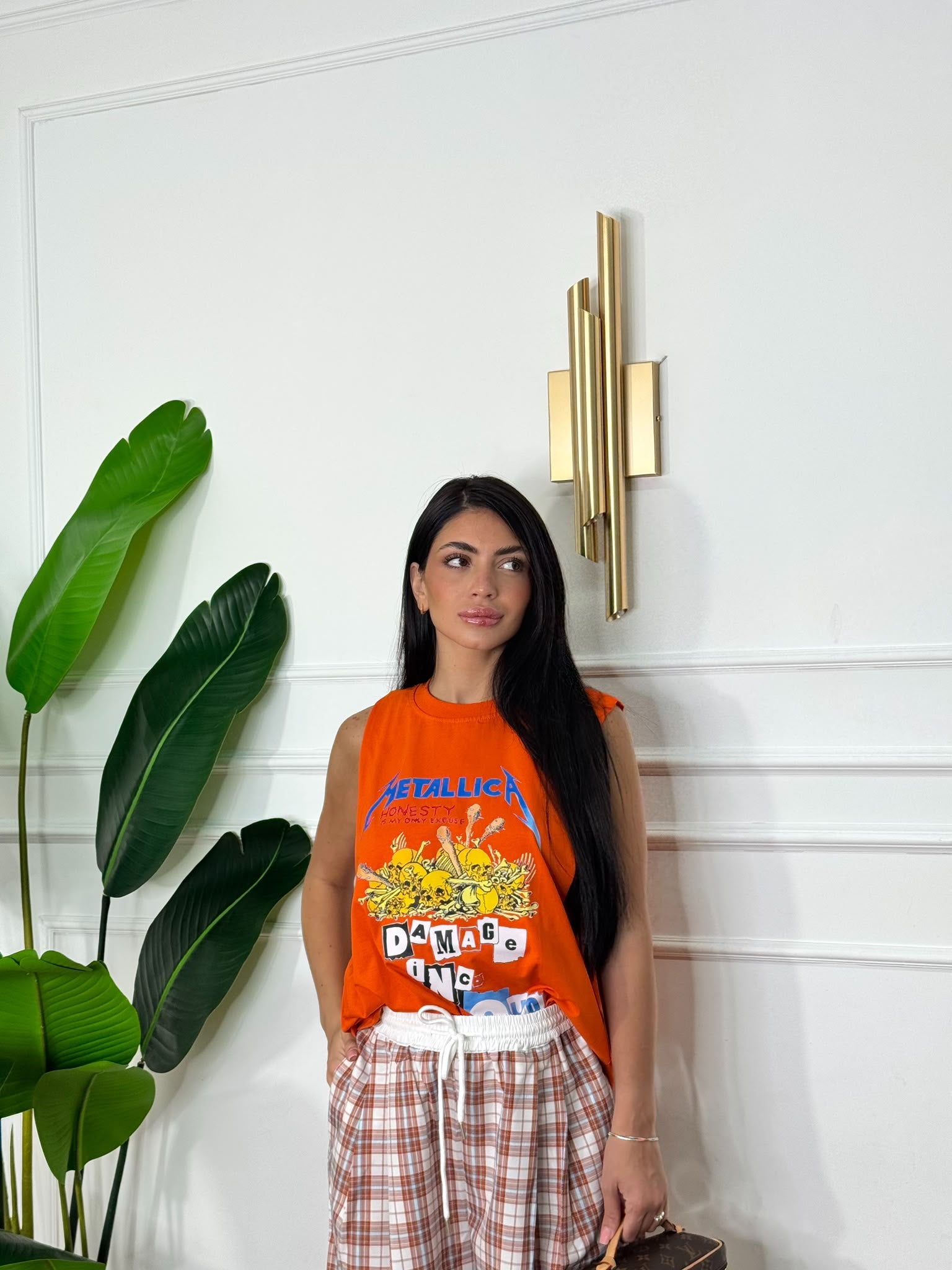 Canotta Metallica Orange