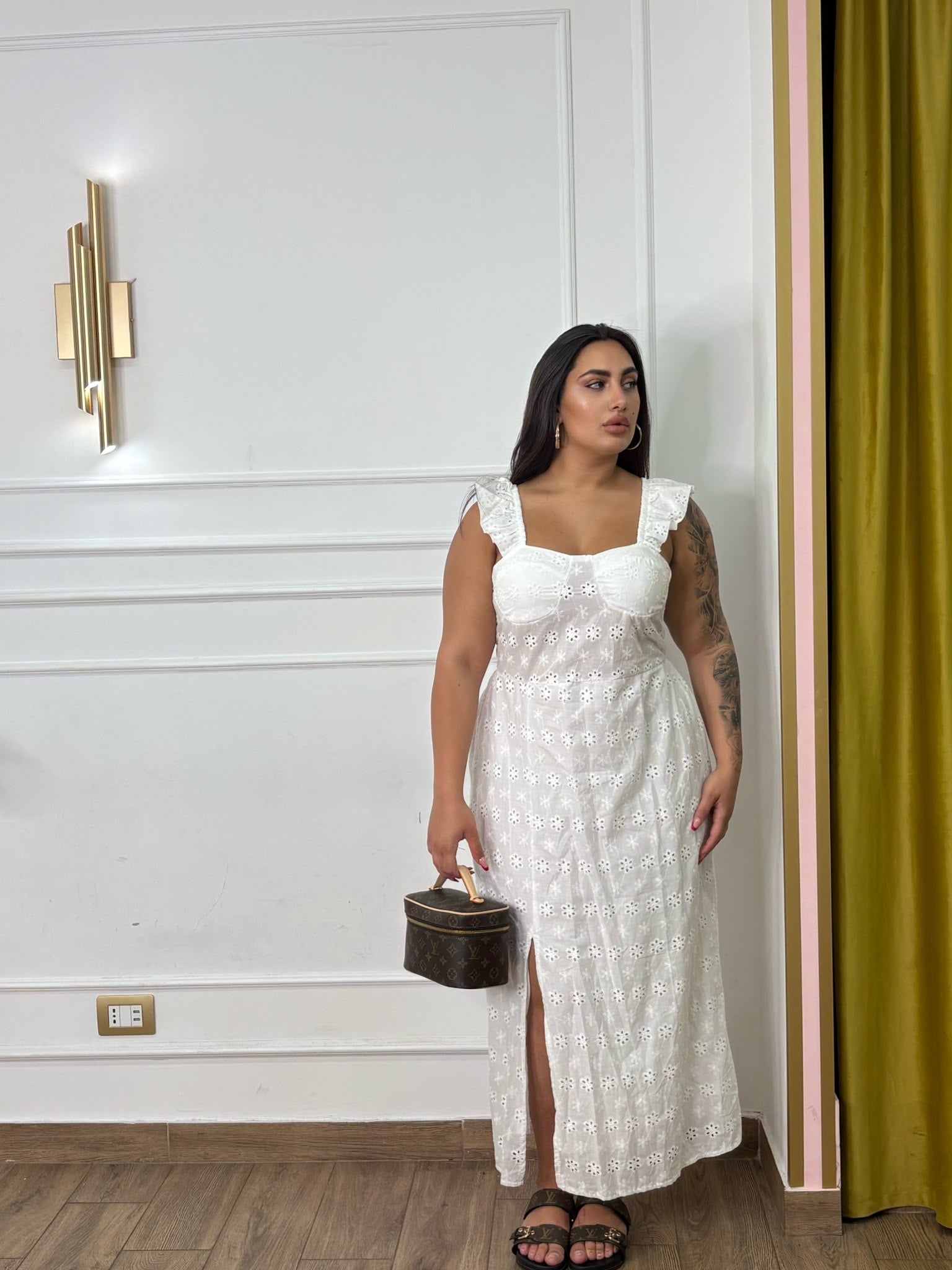 Dress white Curvy