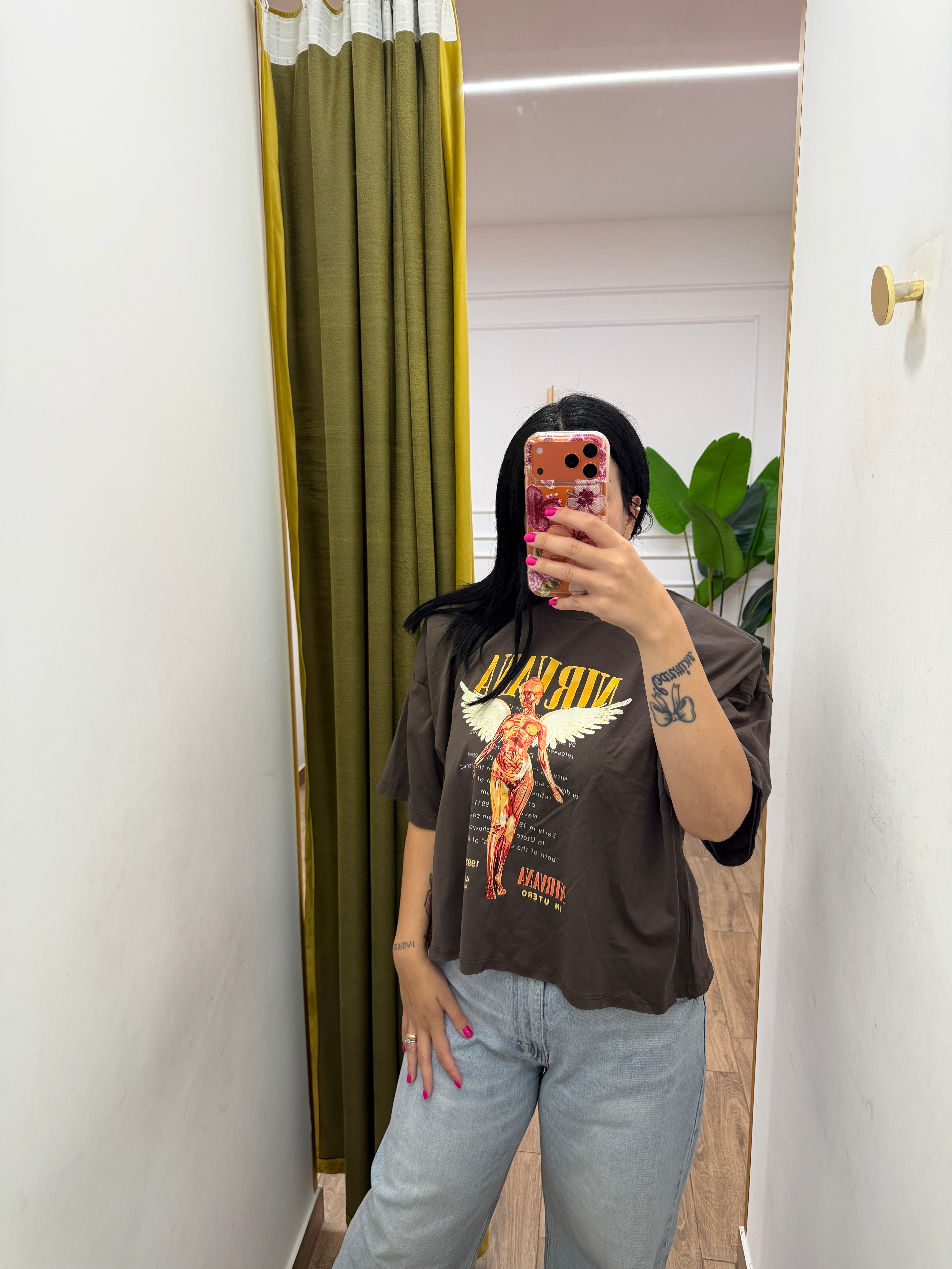 T-shirt nirvana brown