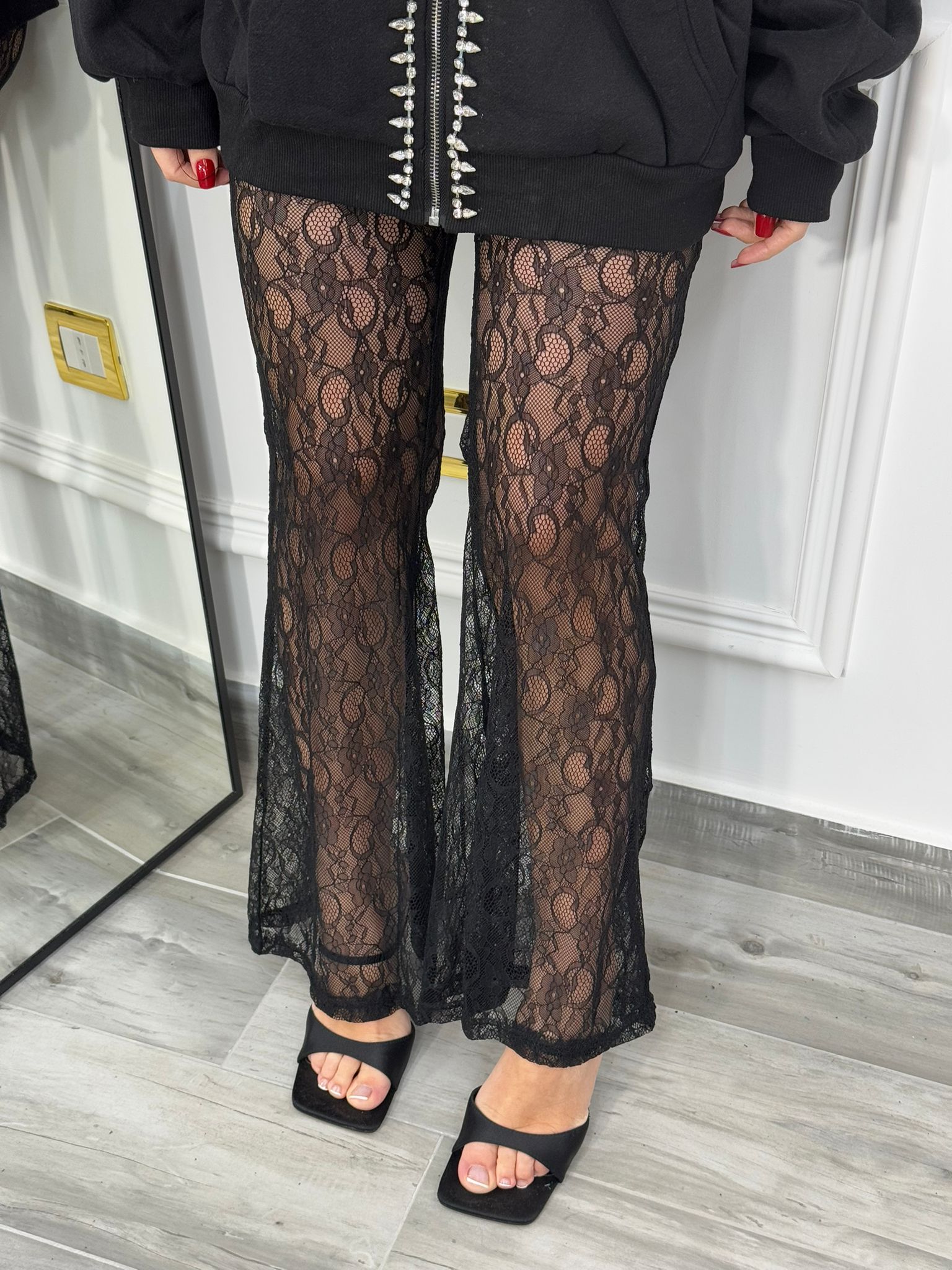 Pantalone in pizzo