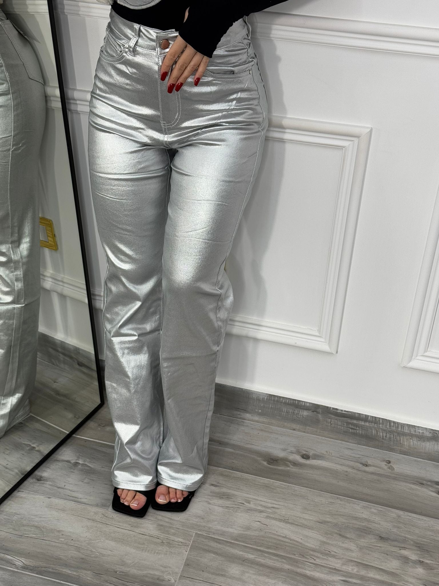 Jeans silver