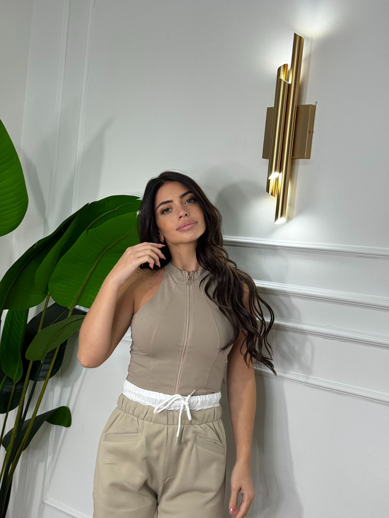 Canotta zip