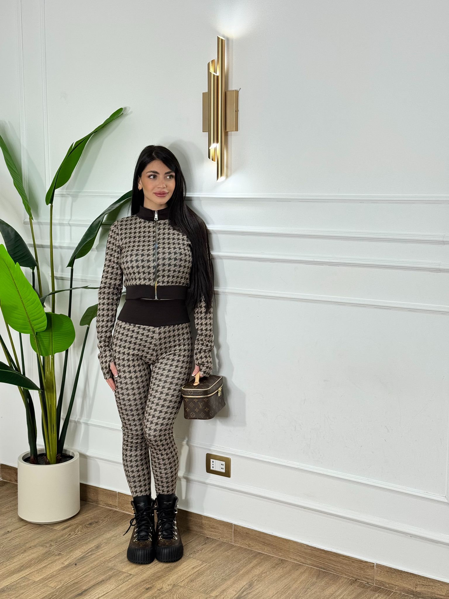 Coordinato pied-de-poule