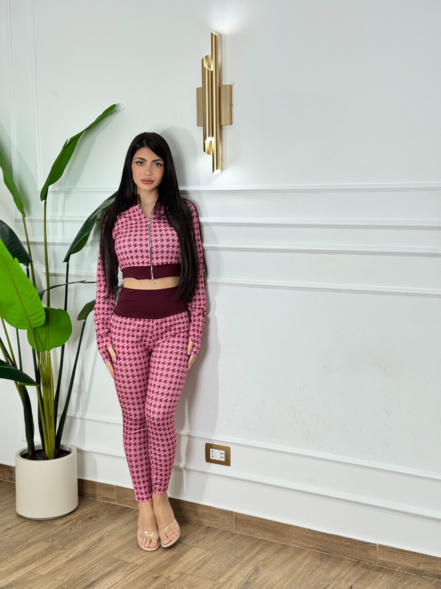 Coordinato pied-de-poule