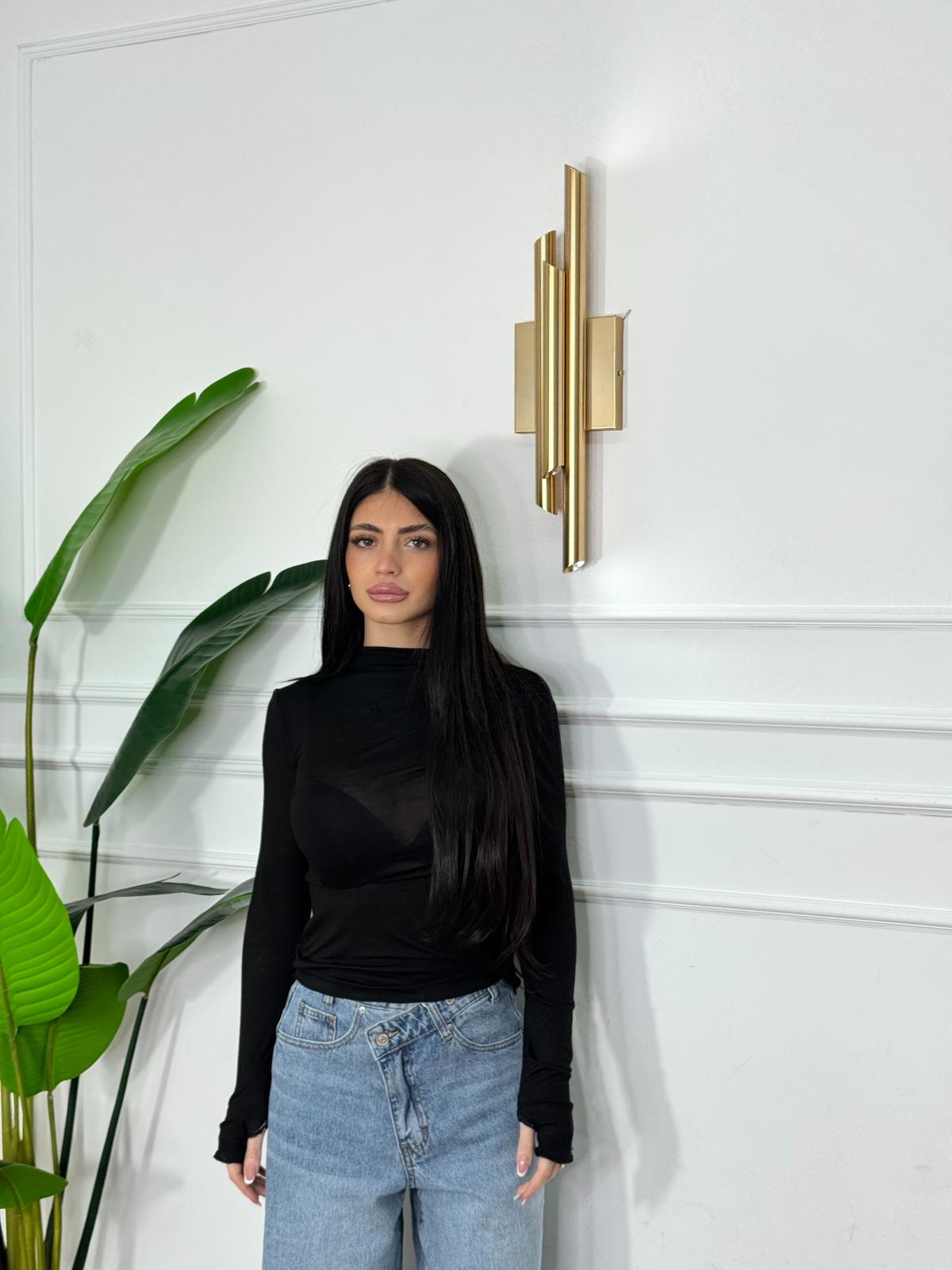 Maglia semitrasparente