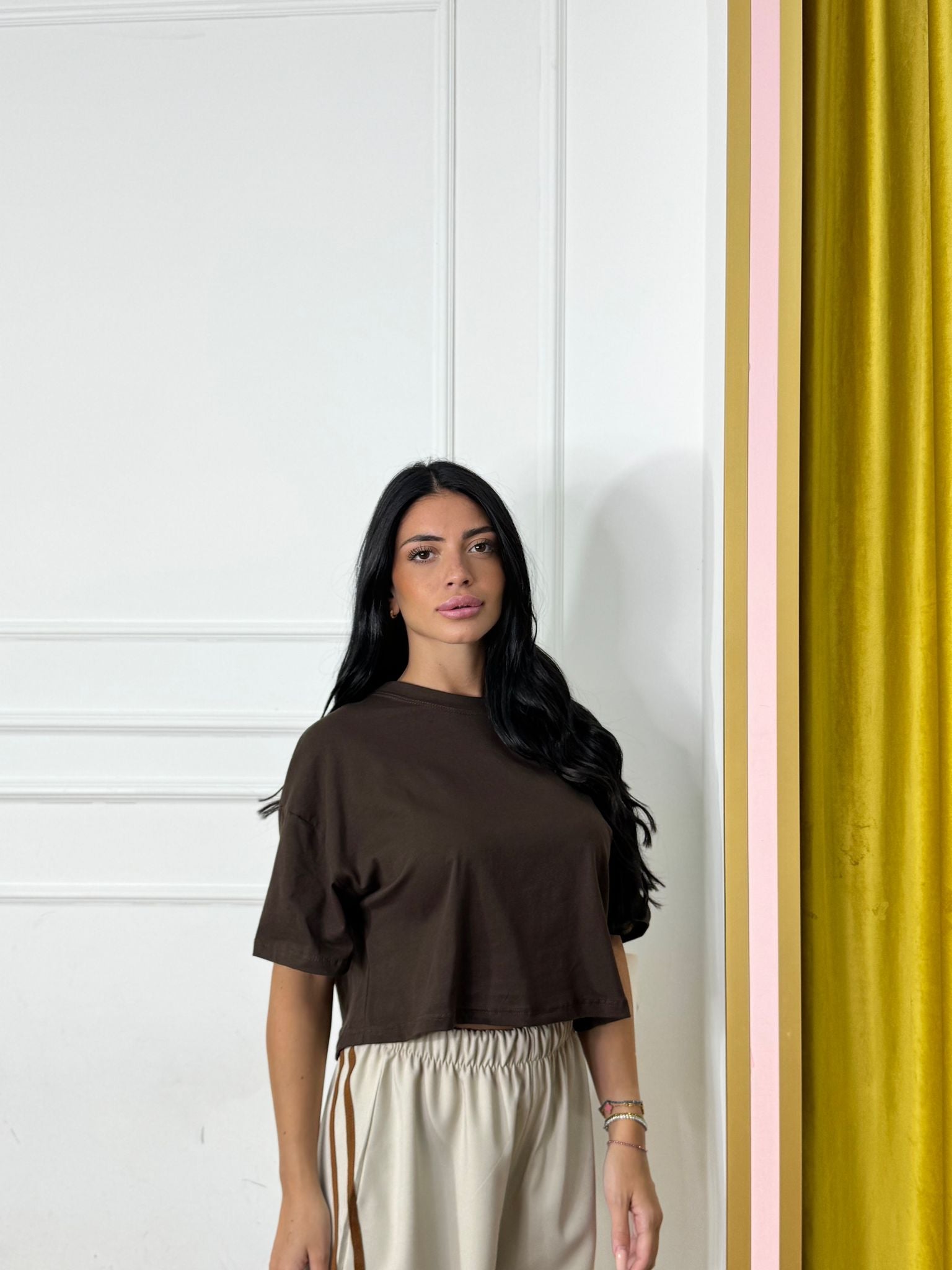 T-shirt crop ely