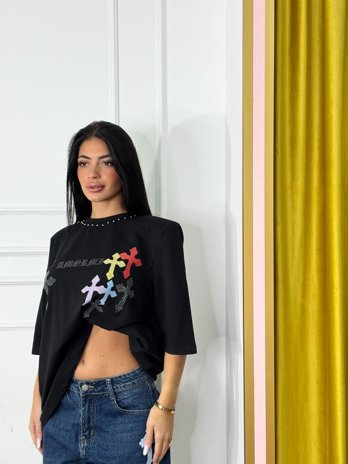 T-shirt cross Color